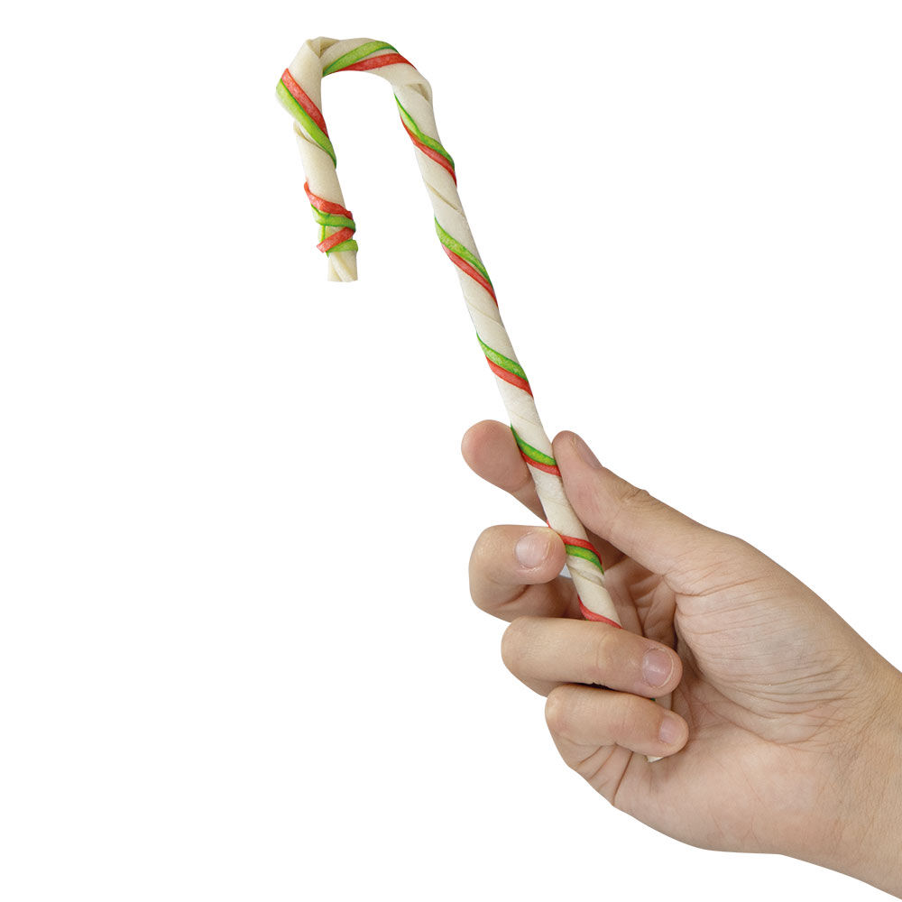 Rinderhaut Weihnachtsstangen Bild 4