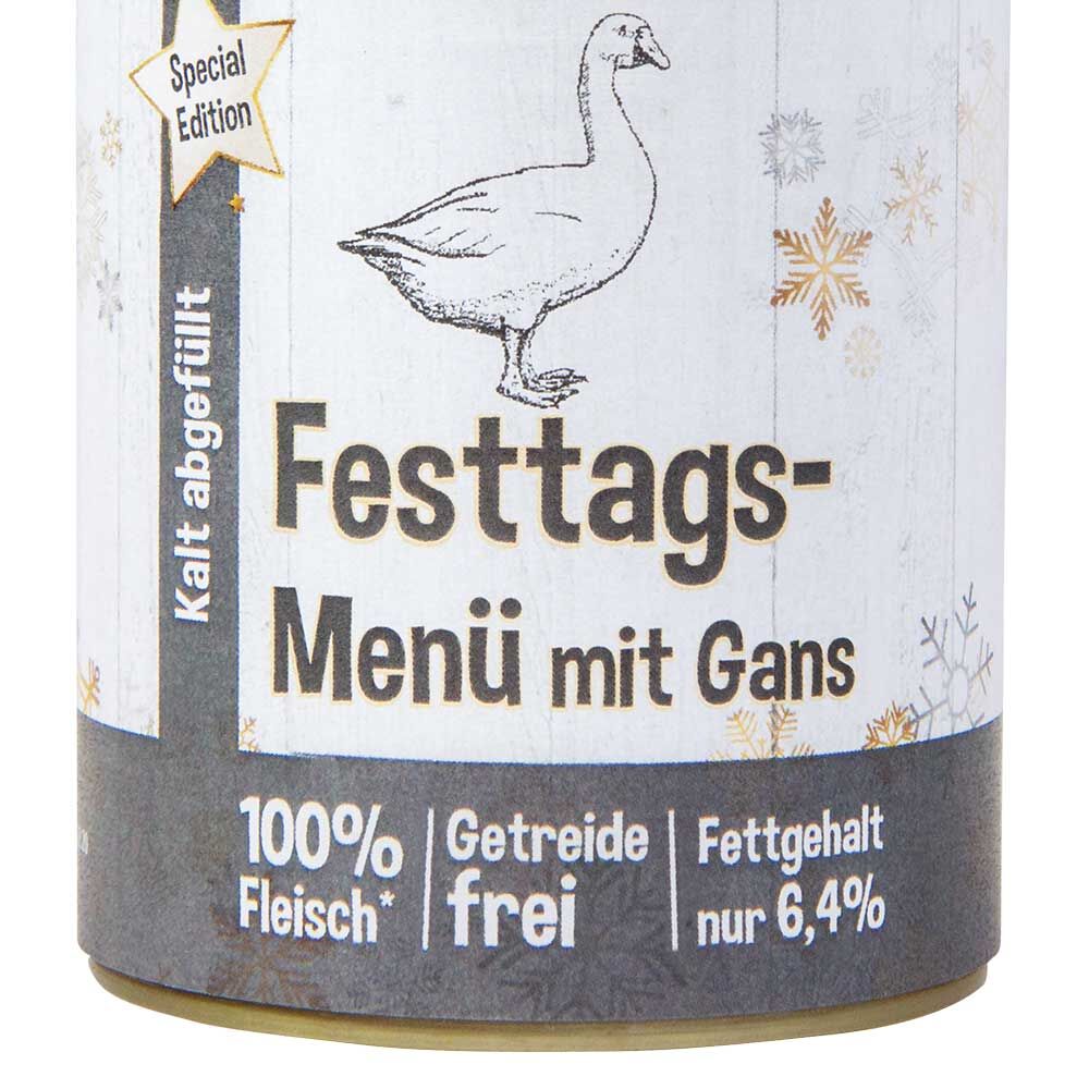 Schecker Festtags-Men mit Gans Bild 2