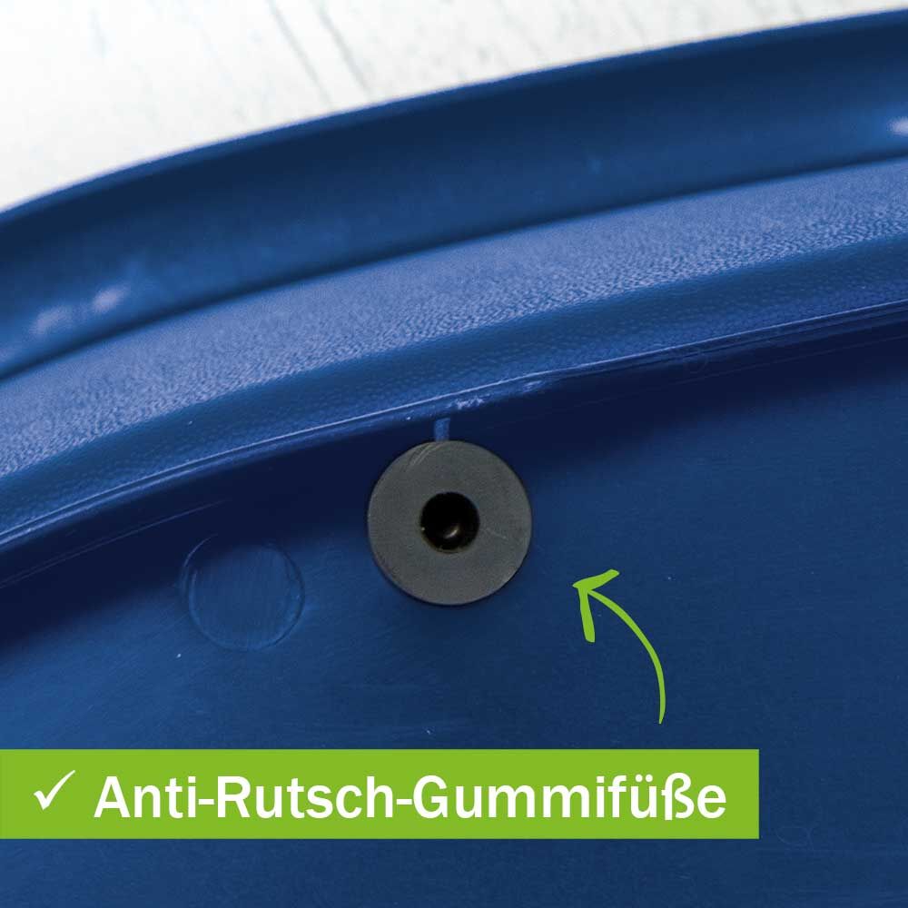 Kunststoff-Hygienekorb, Farbe: blau Bild 3