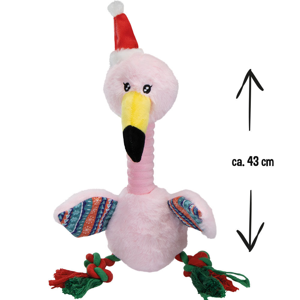 Weihnachts-Flamingo mit Seil Bild 4