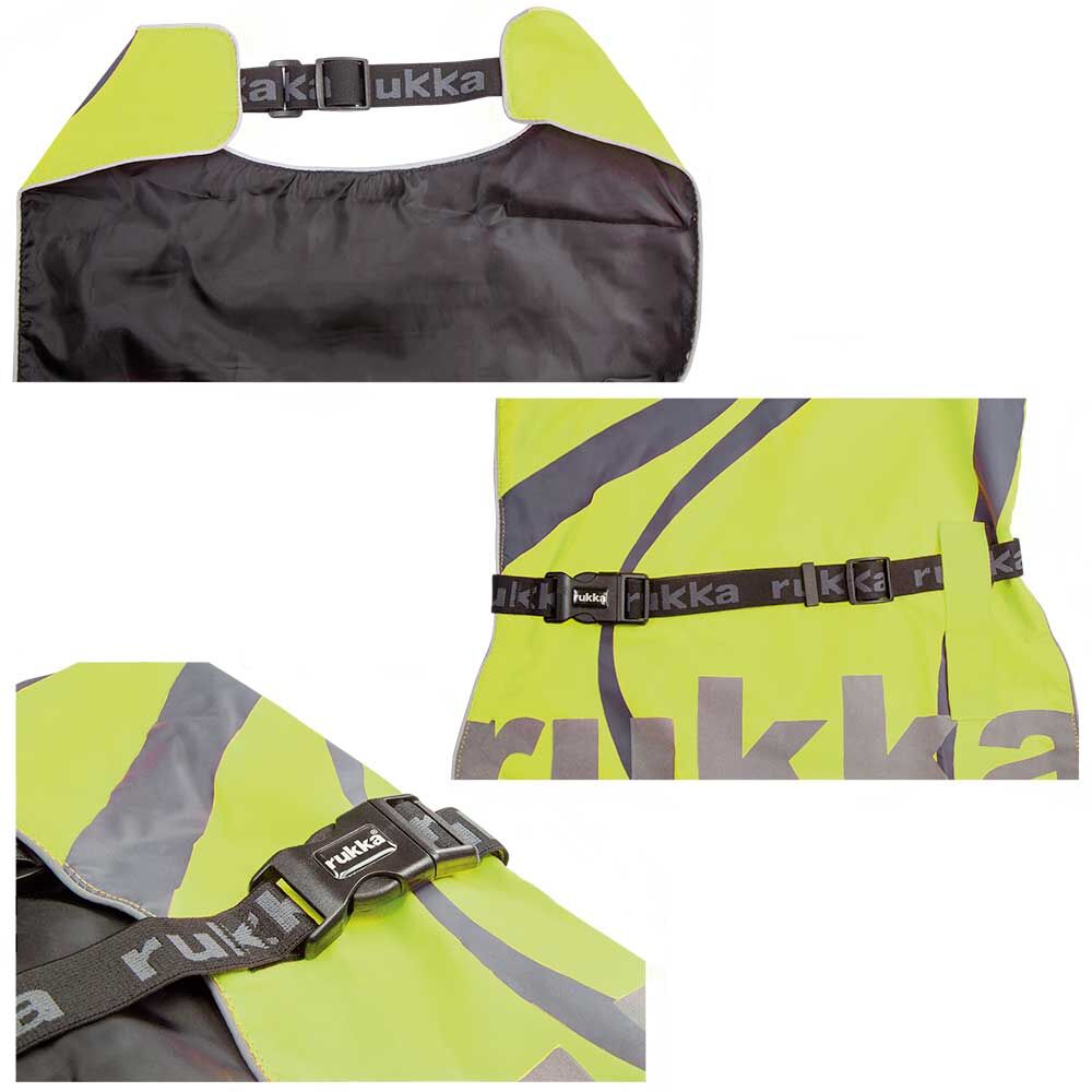 Rukka® FLAP Hunde-Sicherheitsweste, Farbe: Neongelb Bild 4