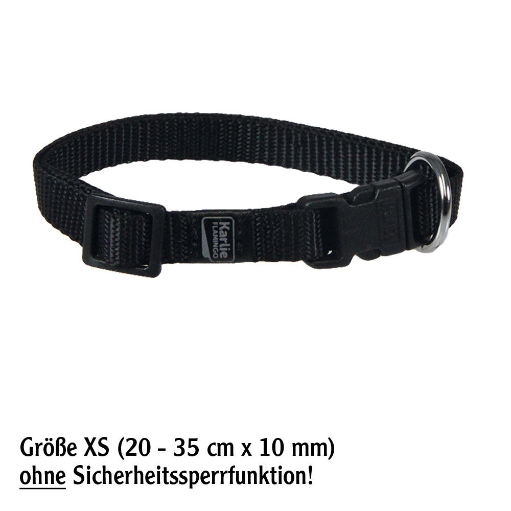 Nylon-Halsband Sportiv, Farbe: Schwarz Bild 2