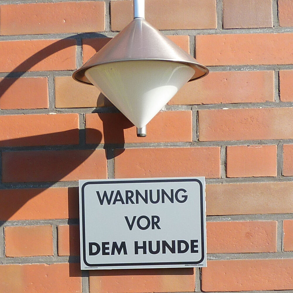 Warnschild: Warnung vor dem Hunde Bild 2