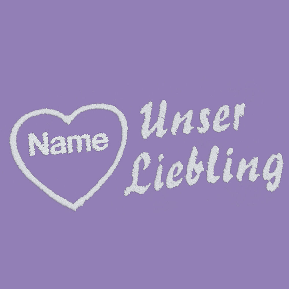 Besticktes Halstuch, Unser Liebling mit Herz + Name Bild 3