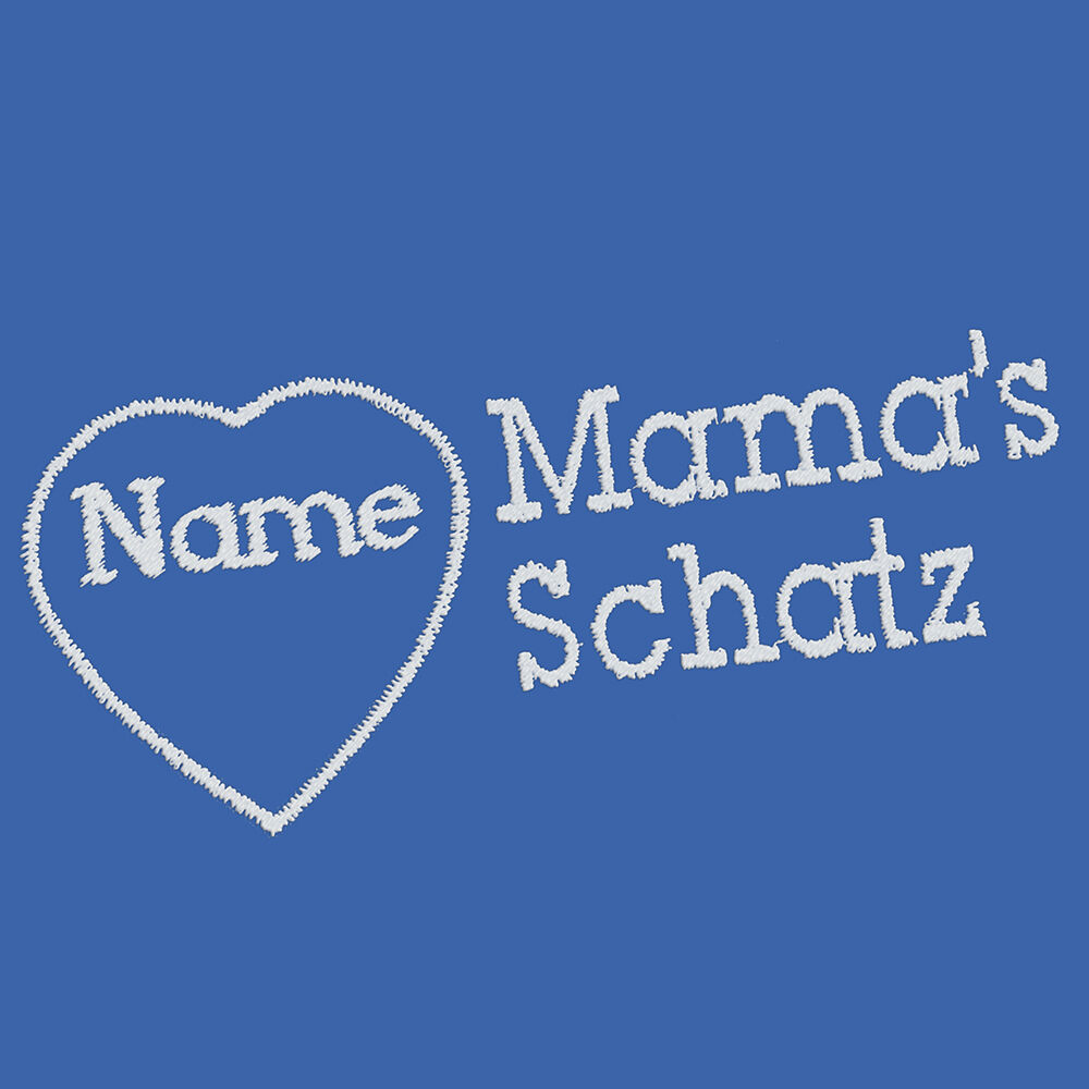 Besticktes Halstuch Mamas Schatz + Name im Herz Bild 3