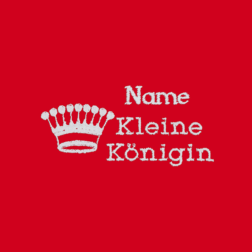 Besticktes Halstuch kleine Knigin + Krone + Name Bild 3