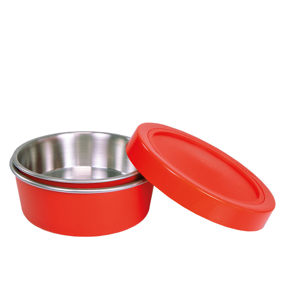 2er-Set Reisenapf mit Deckel & Spritzschutz