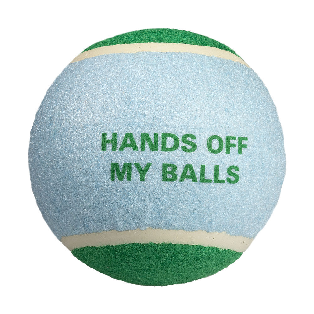 Coockoo Hundespielzeug XL Tennisball Hands off