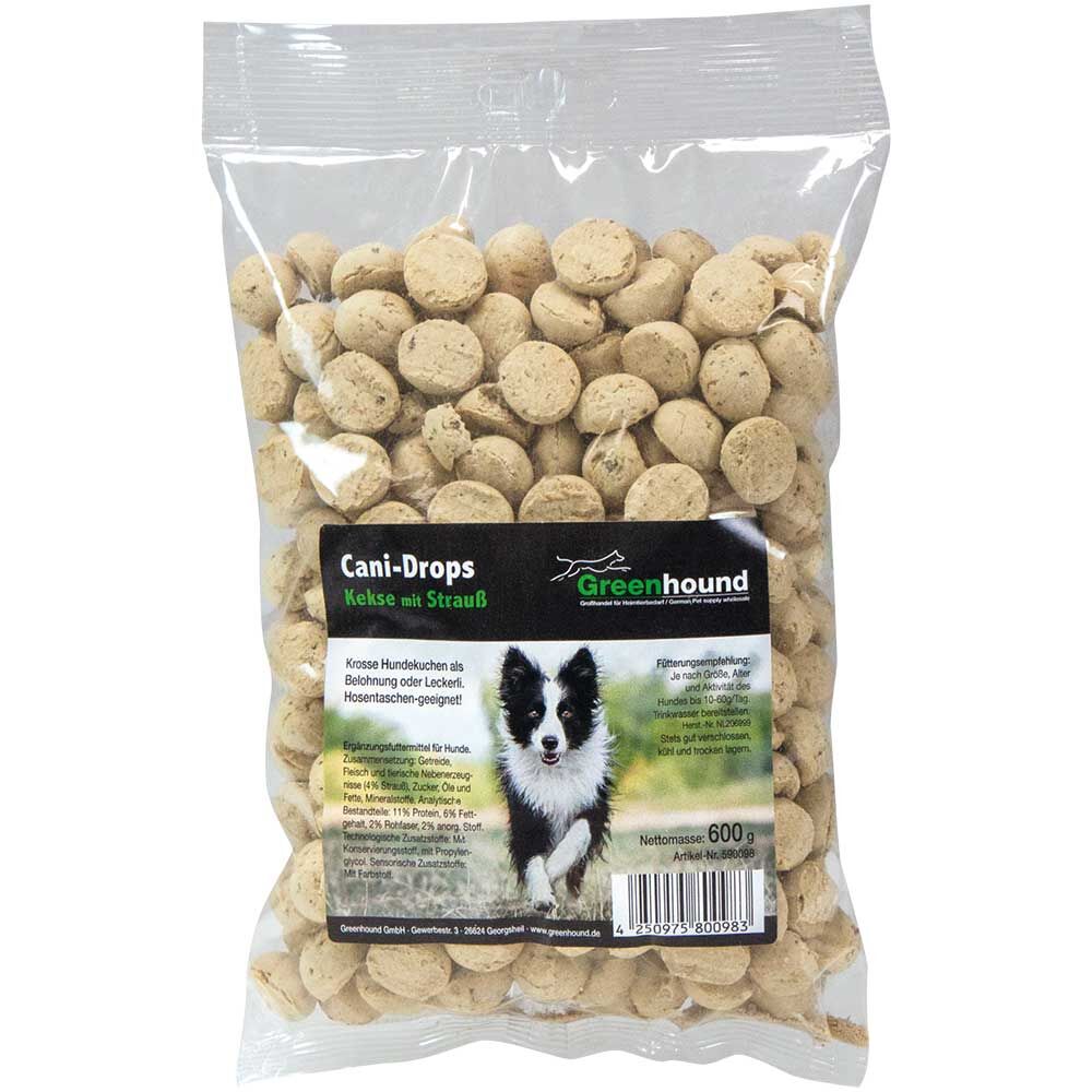 Greenhound Cani-Drops Kekse mit Strau  