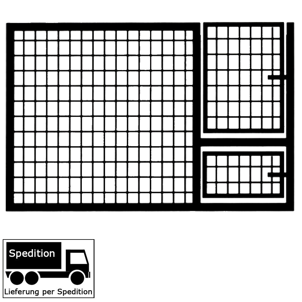 Junior-Welpenzwinger, Gitter-Element mit Doppeltr