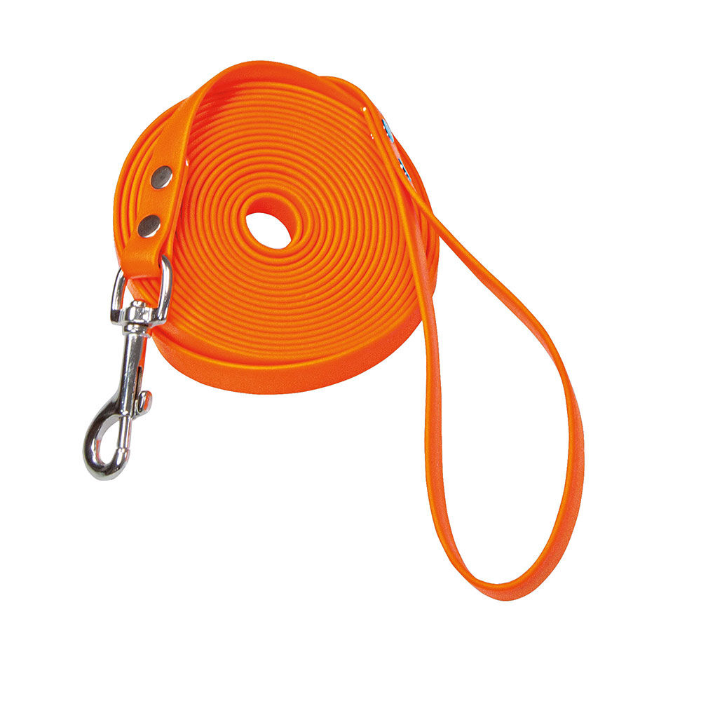 Schecker Biothane Schleppleine mit Handschlaufe, 10 m / 16mm