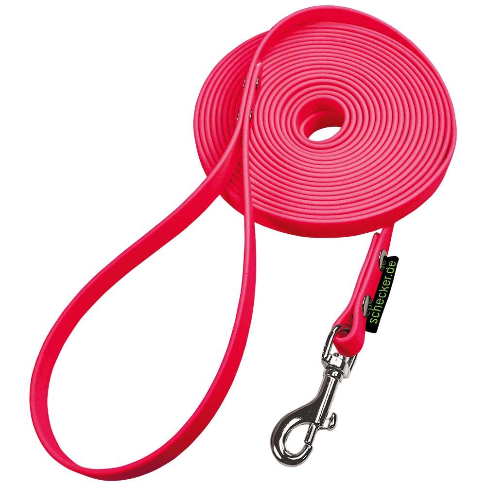 Schecker Biothane Schleppleine mit Handschlaufe, 5 m / 13 mm