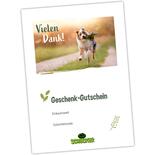 Geschenk-Gutschein zum Ausdrucken, Vielen Dank