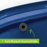 Kunststoff-Hygienekorb, Farbe: blau