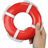 Nobby Hunde-Wasserspielzeug - Rettungsring mit Seil -