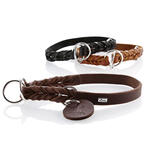 Hunter Solid Education Halsband, Farbe: Cognac