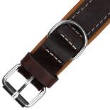 Schecker Hunde-Halsband Moorfeuer, Farbe: braun-cognac