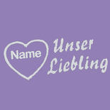 Besticktes Halstuch, Unser Liebling mit Herz + Name