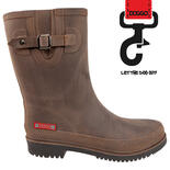 DOGGO Lotte Brushed Damenstiefel, Farbe: Braun