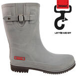 Doggo Lotte Brushed Damenstiefel, Farbe: Grau