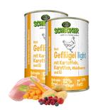 Schecker Hundemen - Geflgel light mit Kartoffeln, Karotten, Waldbeeren & Ei