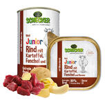 Schecker Hundemen - Junior Rind mit Kartoffel, Fenchel und Banane