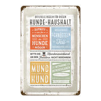 Nostalgic-Art Schild Hundehaushalt