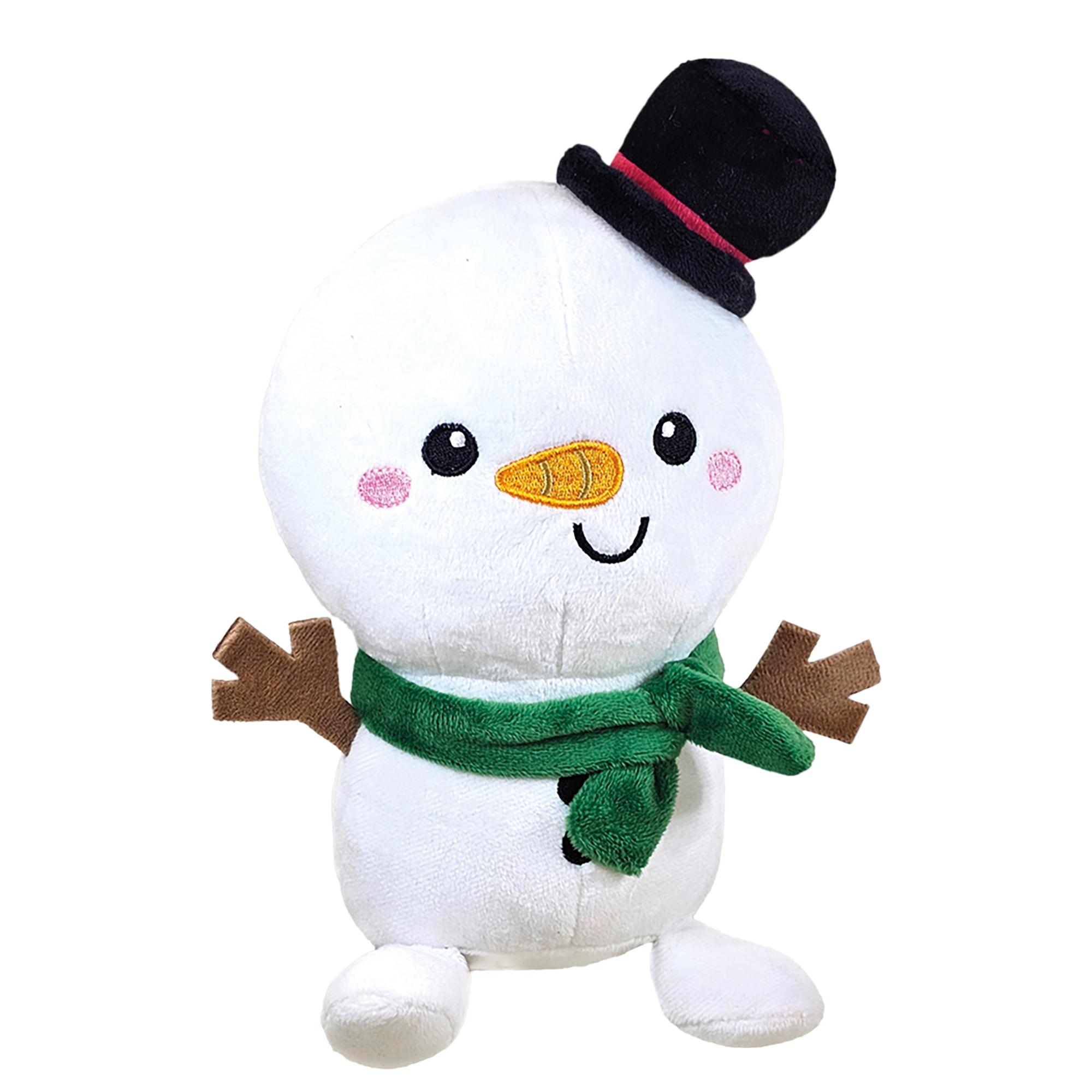 Plüsch Schneemann mit Hut Plüsch Schneemann mit Hut