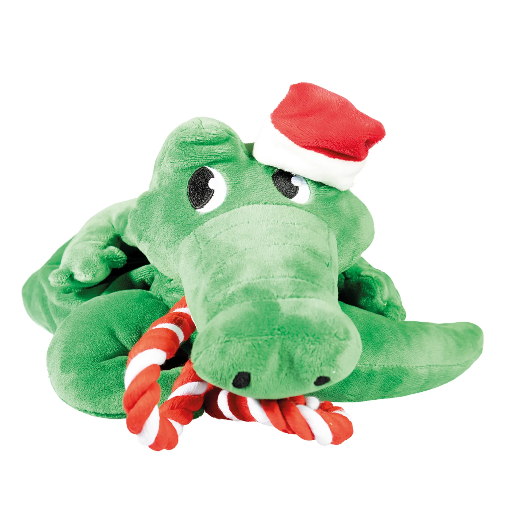 Hundespielzeug Weihnachts-Krokodil
