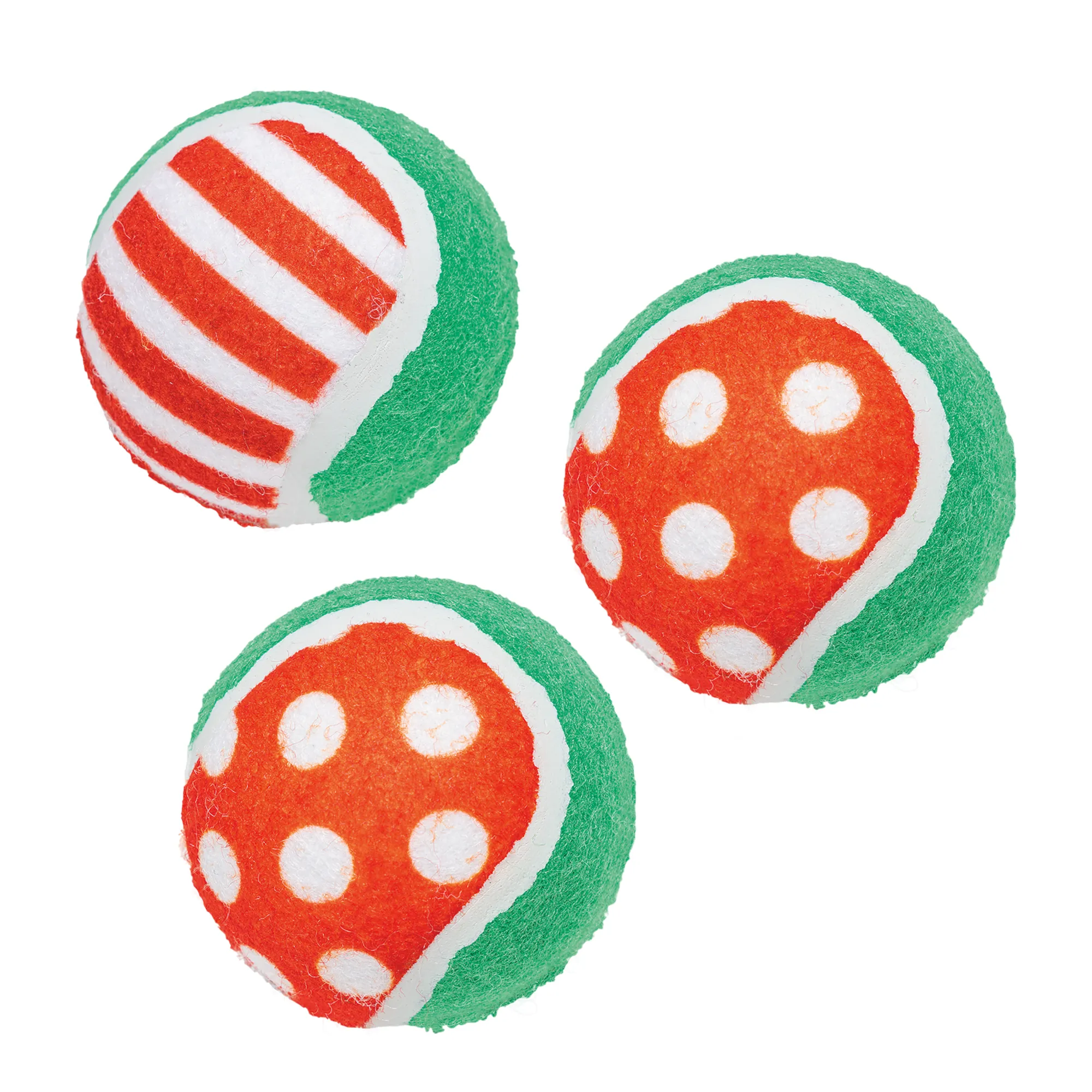 Beeztees Weihnachtsspielzeug Tennisbälle