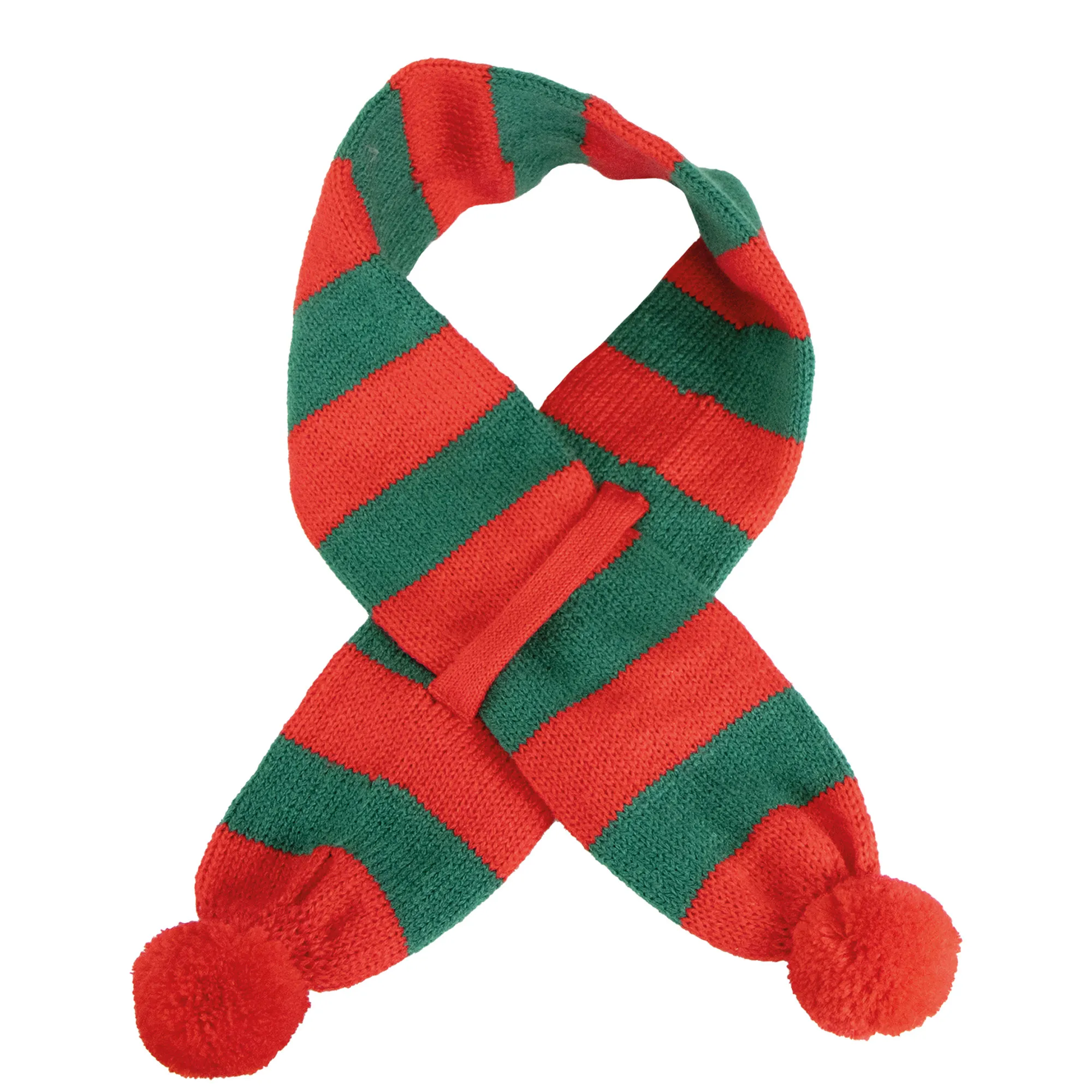 Hunde-Weihnachtsschal gestreift